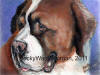 St Bernard Acrylic Painting